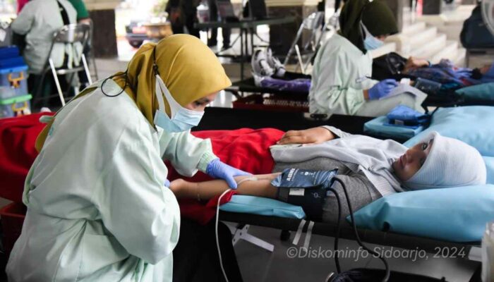 Senam Bersama ASN Sidoarjo Kembali Aktif Ditambah Pemeriksaan Kesehatan Gratis