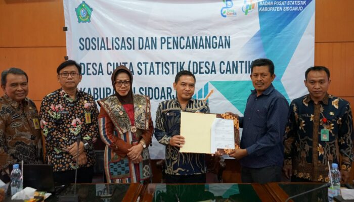 Pemkab Sidoarjo Sukseskan Program Tiga Desa Cantik Bersama BPS Sidoarjo