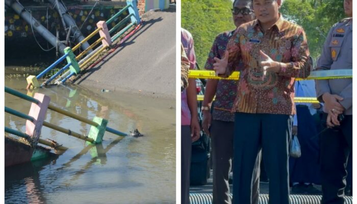 Jembatan Kedungpeluk Ambrol, Plt Bupati Subandi Carikan Solusi Jembatan Bailey, Ditarget Satu Bulan Selesai