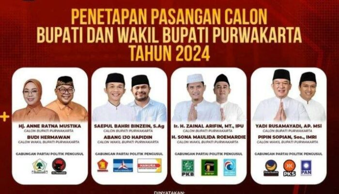 KPU Purwakarta Hari Ini Lakukan Pengundian Nomor Urut, Untuk Tetapkan 4 Paslon di Pilkada Purwakarta Tahun 2024