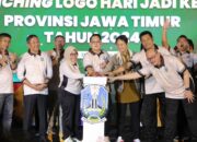 Pj. Gubernur Jatim Bersama Plt. Bupati Sidoarjo Launching Logo Peringatan Hari Jadi Provinsi Jawa Timur ke-79