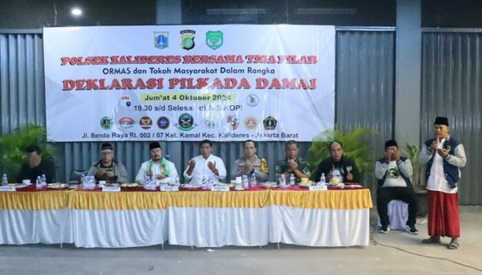 Jelang Pilkada 2024, Elemen Masyarakat Kalideres Deklarasikan Pilkada Aman dan Damai