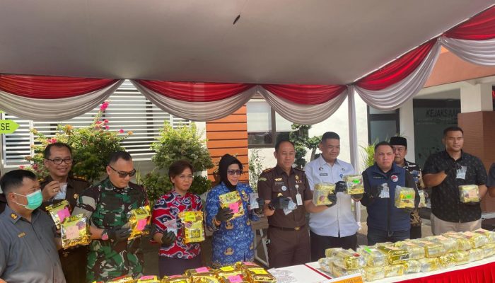 Kejaksaan Negeri Sidoarjo Musnahkan Sabu 88 Kg Jaringan Internasional