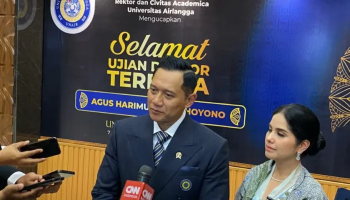 Agus Harimuti Yudhoyono Menteri ATR/BPN Ujian Terbuka Doktoral di Unair