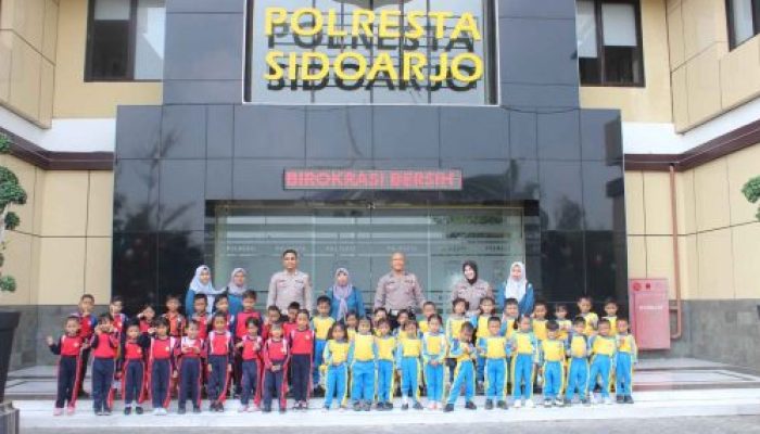 Satlantas Polresta Sidoarjo Edukasi Tertib Lalulintas Usia Dini