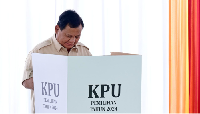 Presiden Prabowo Gunakan Hak Pilih di TPS 008 Desa Bojongkoneng