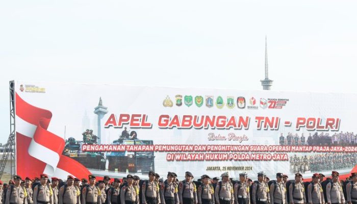 Kapolda Metro dan Pangdam Jaya Pimpin Apel Kesiapan Pengamanan Pilkada 2024 di Monas