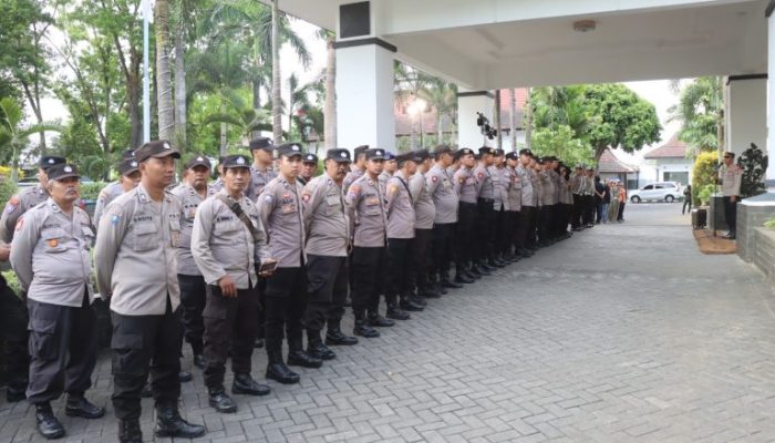 Polres Malang Kerahkan 300 Personel Gabungan Amankan Debat Kedua Pilbup Malang 2024