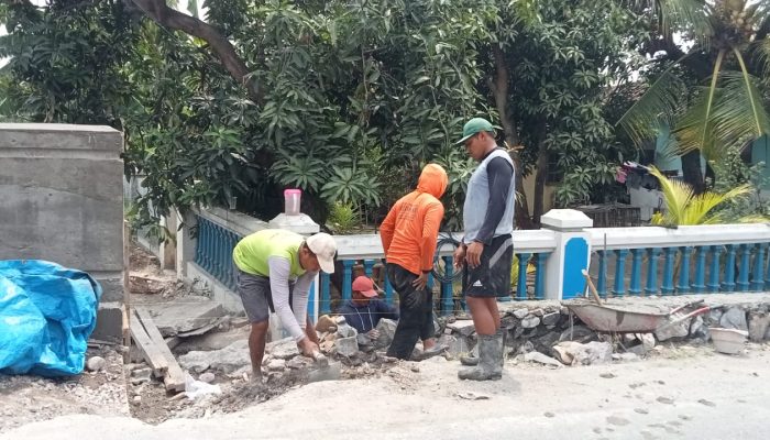 Kontruksi Pengerjaan Pelebaran Jembatan Sukomoro Dilaksanakan