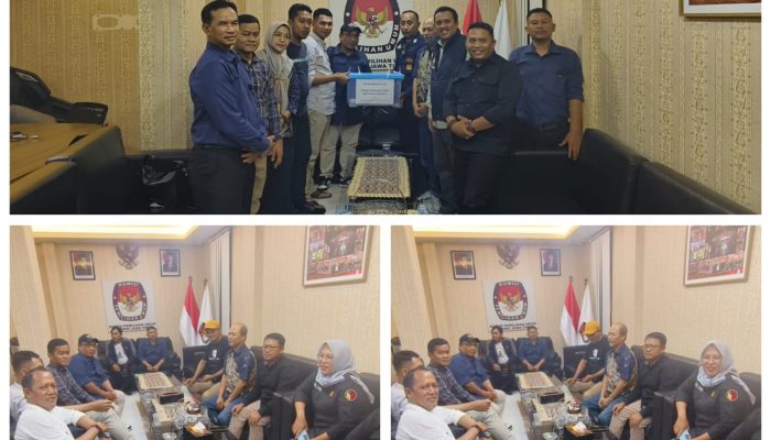 Komisioner Bawaslu RI dan Jatim ikut Memantau adanya Proses Rekapitulasi Tungsura di KPU Sidoarjo