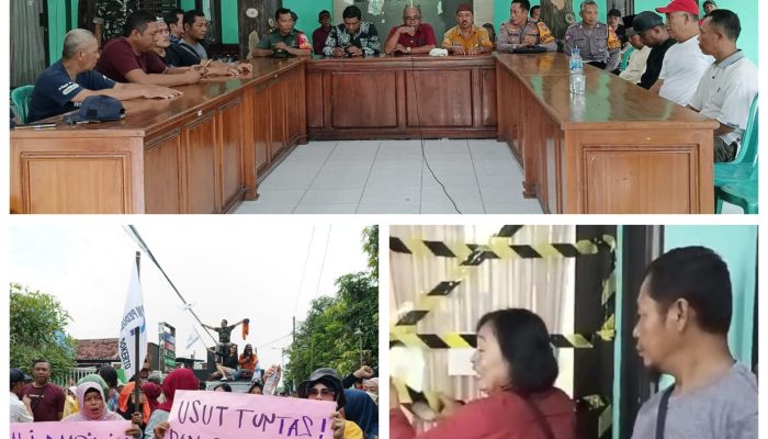 Warga Mendatangi Balai Desa Sidokerto, Tuntut Kades Mundur dari Jabatan 