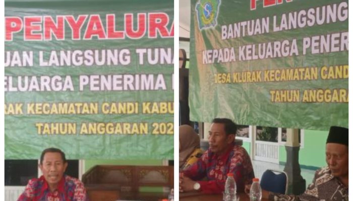 Pemdes Klurak Salurkan BLT DD Tahap Akhir Tahun 2024 Jumlahnya 40 KPM