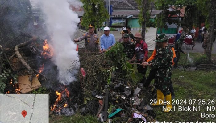 Mengantisipasi Datangnya Banjir Diperumahan Mutiara Citra Asri, Forkopimka Tanggulangin dan Forkopimka Candi