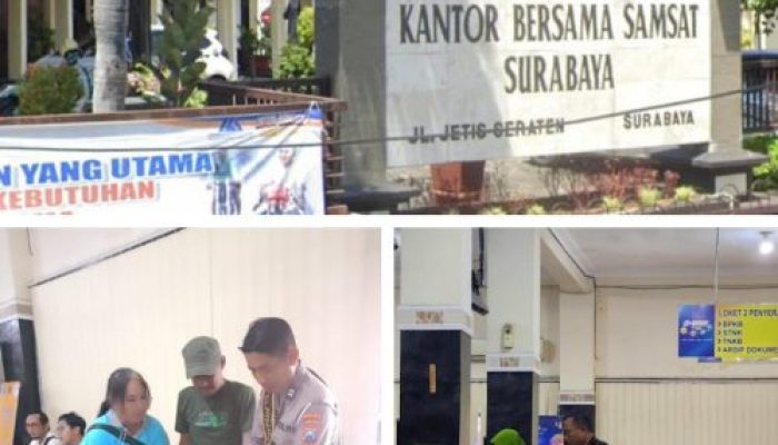 Samsat Surabaya Selatan Berikan Pelayanan Prima Serta Humanis Bagi Lansia Serta Disabilitas Yang Dibantu, Dilayani Dan Didampingi Petugas