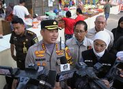 Sidak Pasar Bersama Forkopimda, Kapolresta Malang Kota Ingatkan Tengkulak Agar Tidak Timbun Bahan Pokok