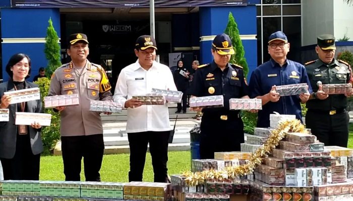 Bea Dan Cukai Sidoarjo Musnahkan Barang Bukti 19 Juta 26,275 Ribu Batang Rokok Tanpa cukai