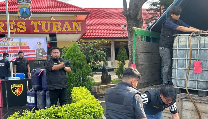 Polres Tuban Berhasil Gagalkan Penyalahgunaan BBM, Amankan 3,5 Ton Solar Bersubsidi
