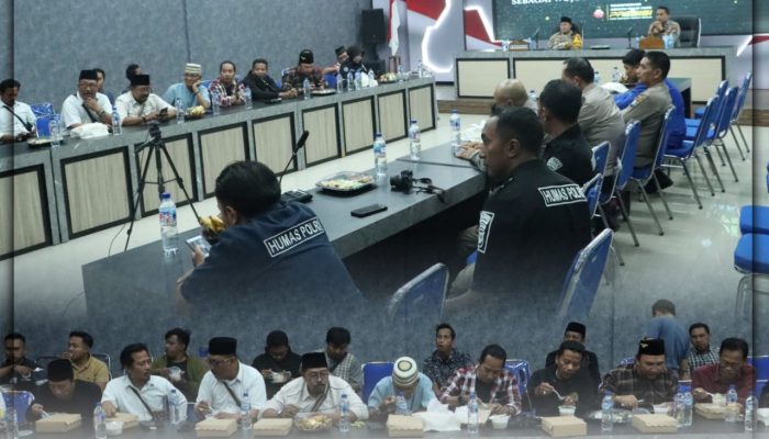 Wujud Polri untuk Masyarakat, Polres Bangkalan Gelar Buka Puasa Bersama Awak Media