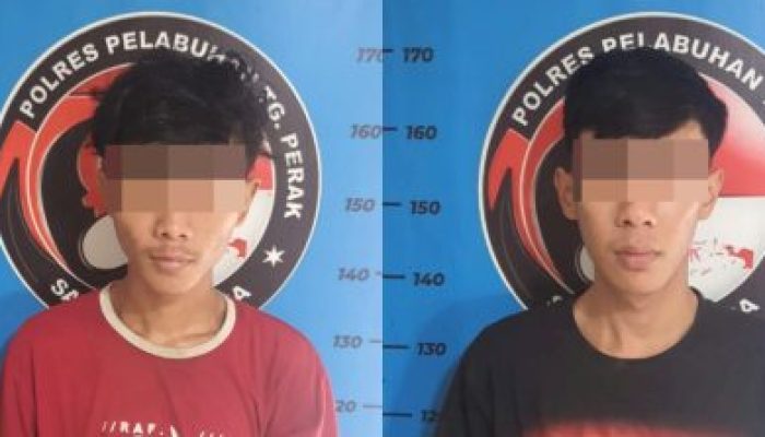Polres Pelabuhan Tanjung Perak Amankan Dua Pengedar Sabu Kedung Mangu Surabaya