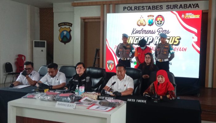 Jatanras Satreskrim Polrestabes Surabaya Ungkap Kasus Pembunuhan Ayah Kandung Dengan Motif Sakit Hati
