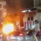 Pos Pantau Polisi di Jalan Basuki Rahmat Surabaya Dibakar Massa