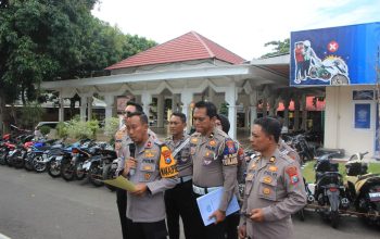 Respon Pengaduan Masyarakat Polres Tuban Amankan 65 Unit Motor Tidak Sesuai Spektek