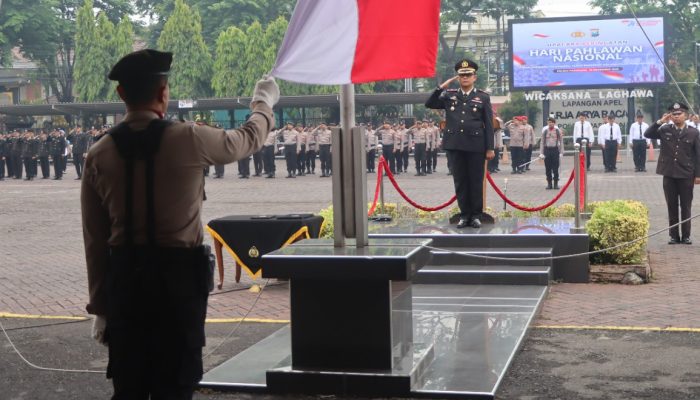 Polres Pasuruan Gelar Upacara Hari Pahlawan 2025, Kobarkan Semangat Melanjutkan Perjuangan