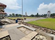 Pembangunan Proyek Revitalisasi Yang Ada di Alun Alun Sidoarjo Dana Nilainya Rp 24, 6 Miliar