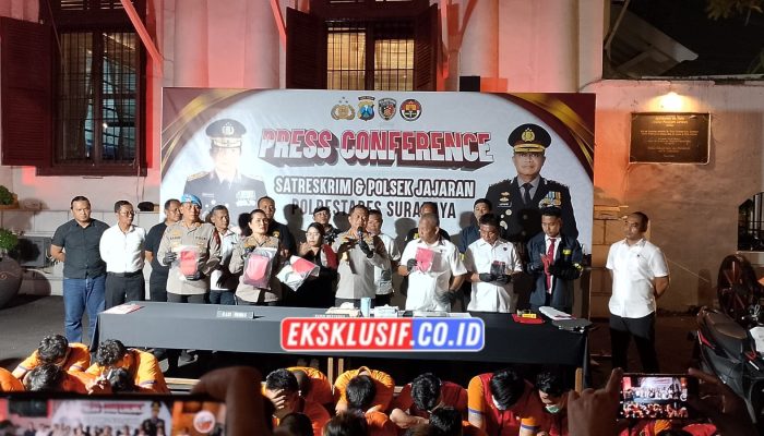 Polsek Jajaran Polrestabes Surabaya Berhasil Amankan 42 Tersangka Dari 43 Kasus