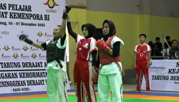 Atlet Kodrat Sidoarjo Harumkan Kabupaten Sidoarjo pada Kejurnas Pelajar Tarung Derajat Kemenpora RI 2025