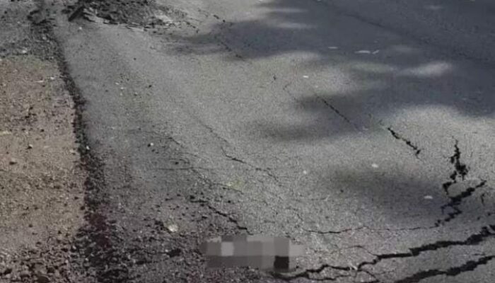 Proyek Pelebaran Jembatan Jalan Raya Trosobo Taman Sidoarjo Rampung, Jalan Dibuka Namun Aspal Retak