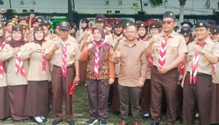 Pramuka Pasukan Pengamanan Natal dan Tahun Baru Seluruh Kwartir Ranting Dilepas Kak Sadiyah