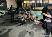 Patroli Sinergis Brimob Dan Polres Jaktim Cegah Tawuran Serta Balap Liar Dini Hari, Sejumlah Senjata Tajam Diamankan