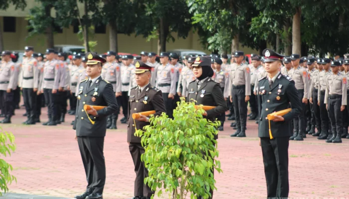 Tanda Kehormatan Satya Lencana Untuk Personel Pada Upacara HKN Di Sultra
