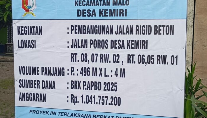 Inspektorat dan PU Klarifikasi Polemik Proyek Beton Desa Kemiri, H. Surgi Bantah Enggan Dokumentasi