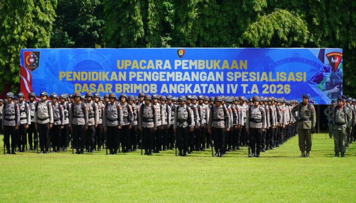 Wadankorbrimob Polri Buka Pendidikan Pengembangan Spesialis Dasar Brimob Angkatan IV T.A. 2026