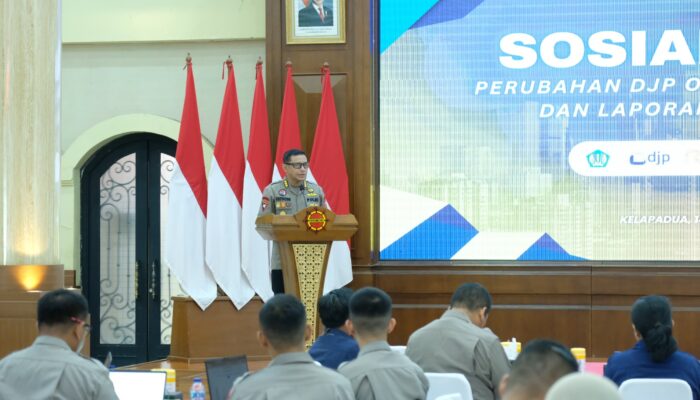 Korbrimob Polri Bekerja Sama Dengan KPP Pratama Depok Cimanggis Gelar Sosialisasi Perpajakan