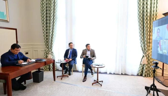 Dari London, Presiden Prabowo Pimpin Rapat Terbatas Bahas Penertiban Kawasan Hutan