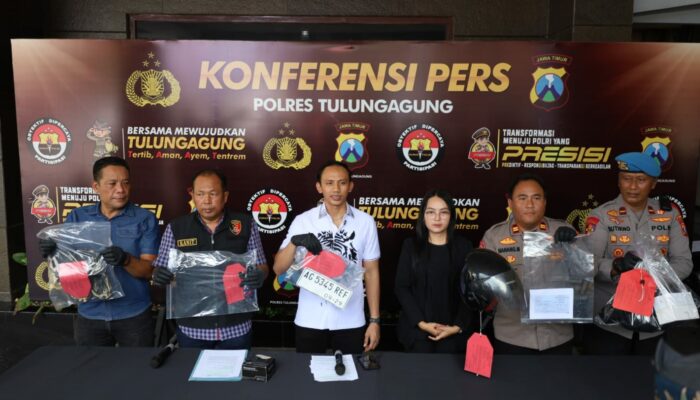 Polres Tulungagung Amankan 2 Tersangka Jambret di Dua TKP