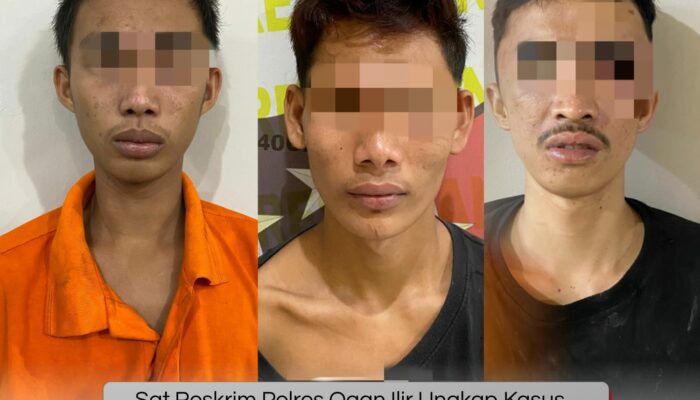 Satreskrim Polres Ogan Ilir Ungkap Kasus Begal Di Jalintim Palembang–Indralaya, Tiga Pelaku Diamankan