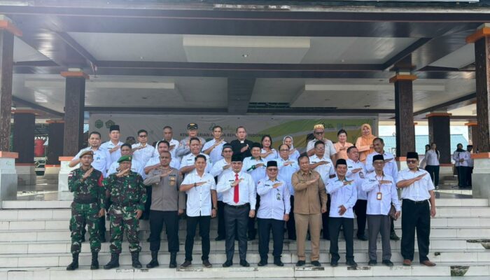 Upacara Hari Amal Bhakti ke-80 Kementerian Agama Digelar Di Ujoh Bilang Mahakam Ulu