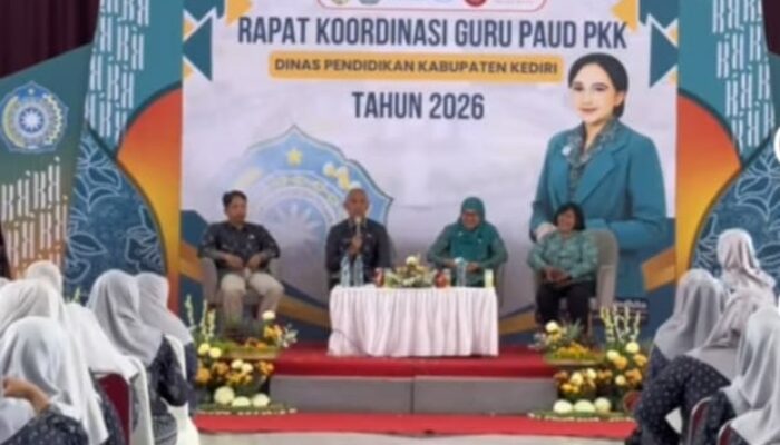 Dinas Pendidikan kabupaten Kediri Menggelar Rapat Koordinasi Guru PAUD tahun 2026