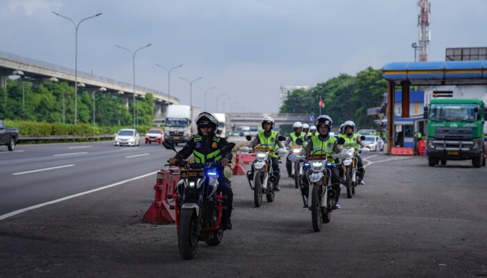 Disiapkan Jadi Tim Urai Operasi Ketupat, Perwira Dan Bintara Korlantas Latihan Patroli di Jalan Tol