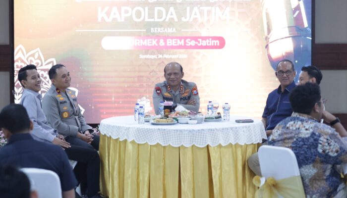Kapolda Jatim Silaturahmi dan Buka Puasa Bersama OKP, ORMEK dan BEM Se-Jawa Timur