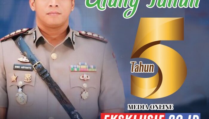 KBP Bimo Dirresiber Polda Jatim Mengucapkan Selamat dan Sukses HUT Media Online www.eksklusif.co.id Ke – 5 Tahun.