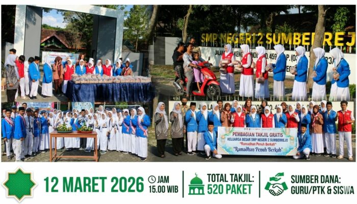 “Lebih dari Sekadar Berbagi: Cara SMPN 2 Sumberrejo Tanamkan Jiwa Sosial Melalui Aksi Takjil Gratis”