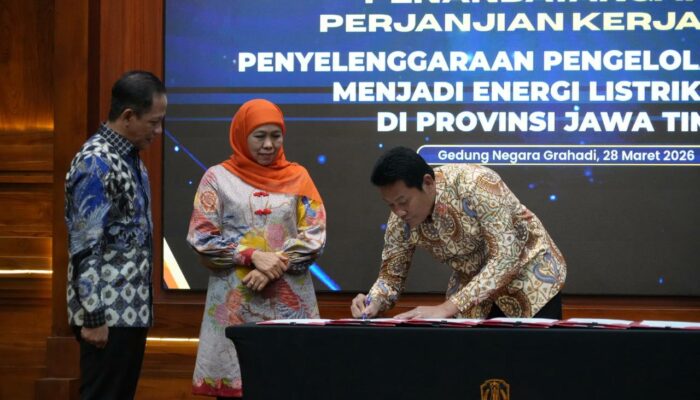 Pemkab Sidoarjo Teken PKS Pengolahan Sampah Jadi Listrik, Perkuat Komitmen Energi Terbarukan di Jawa Timur