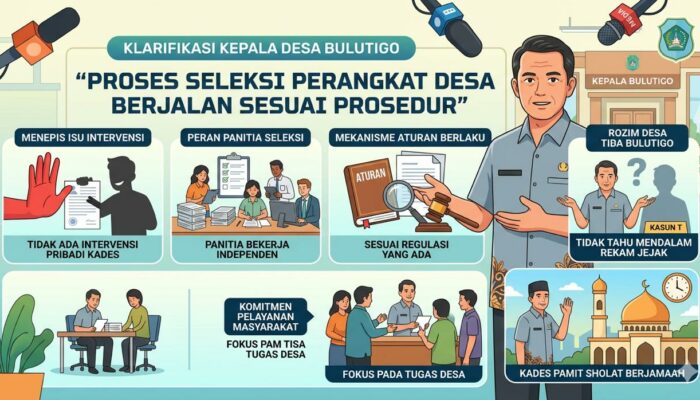 Tepis Isu Intervensi, Kades Bulutigo Tegaskan Proses Seleksi Perangkat Desa Berjalan Sesuai Prosedur Panitia