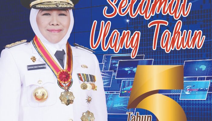 Khofifah Gubernur Jawa Timur Mengucapkan Selamat dan Sukses HUT Media Online www.eksklusif.co.id Ke – 5 Tahun.