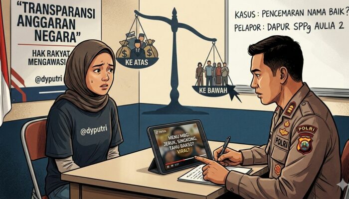 Viral Kritik Menu Makan Bergizi Gratis (MBG), Pemilik Akun TikTok Dipolisikan